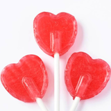 Cherry Heart Lollipops 1kg