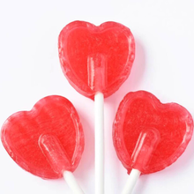 Load image into Gallery viewer, Cherry Heart Lollipops 1kg