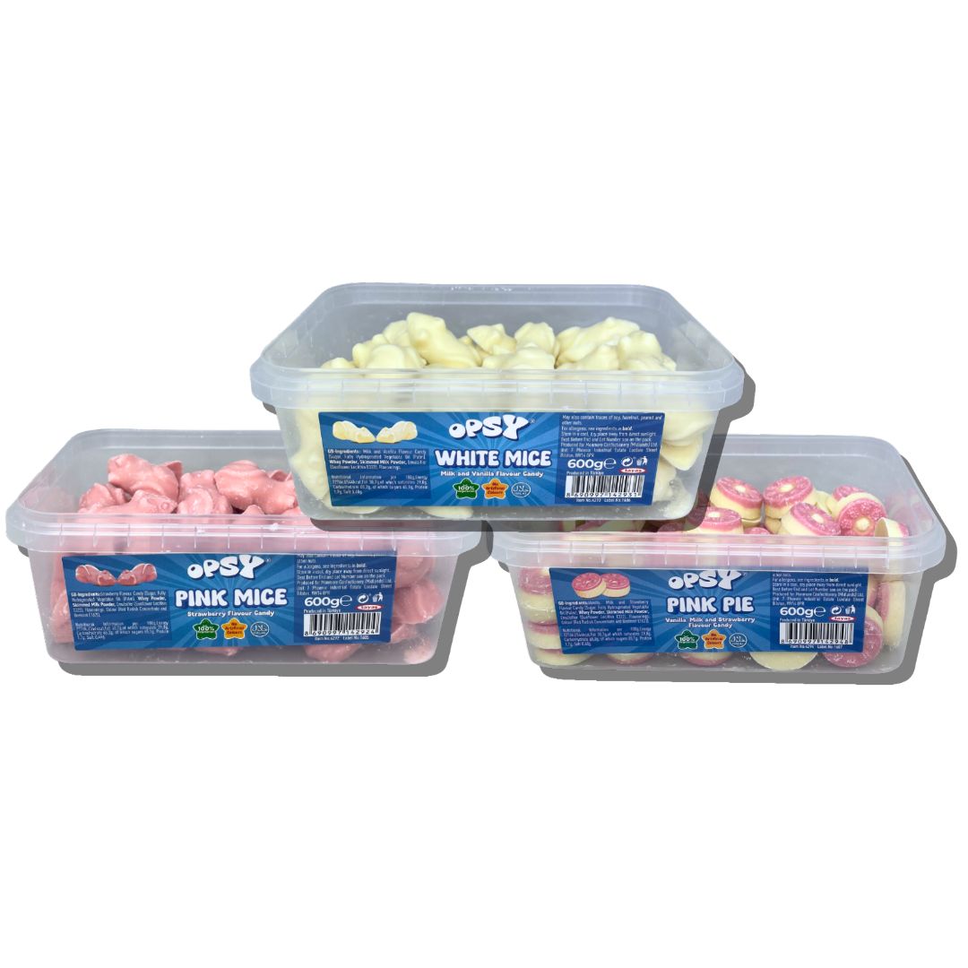 Opsy Tub Bundle - Pink Mice, White Mice, Pies