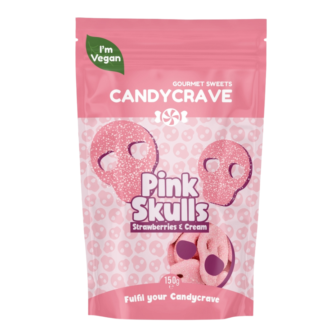 Candycrave Pink Skulls Pouch 10x150g