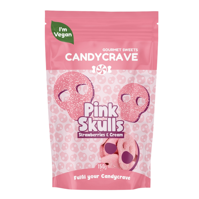 Candycrave Pink Skulls Pouch 10x150g