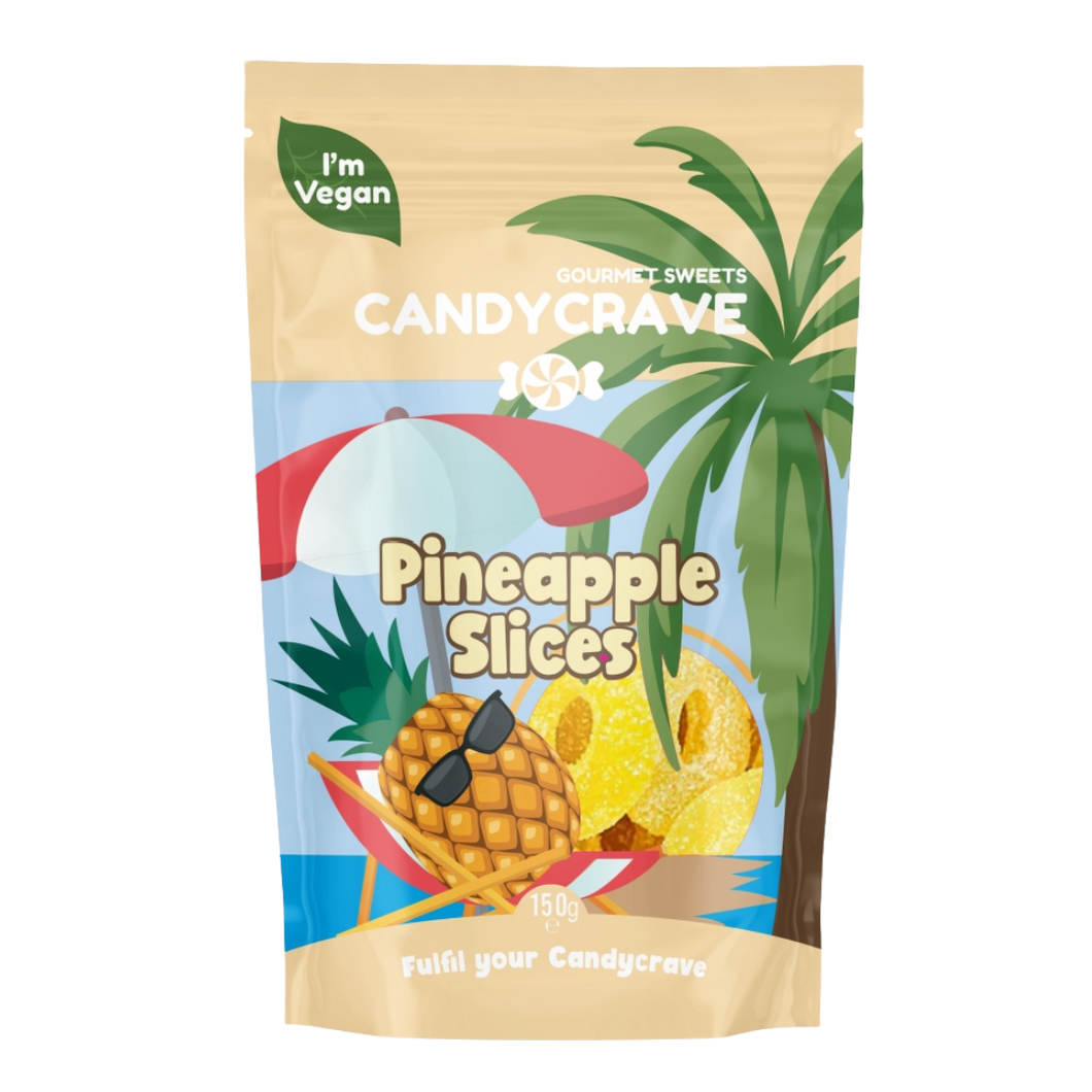Candycrave Pineapple Slices Pouch 10x150g
