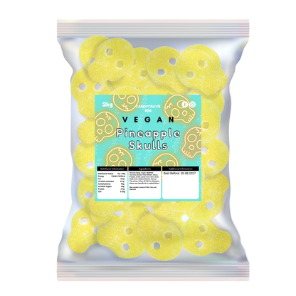 Candycrave Vegan Fizzy Pineapple Skulls 2kg