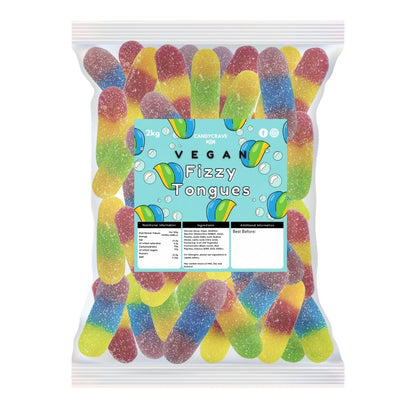 2kg Candycrave Vegan Fizzy Tongues