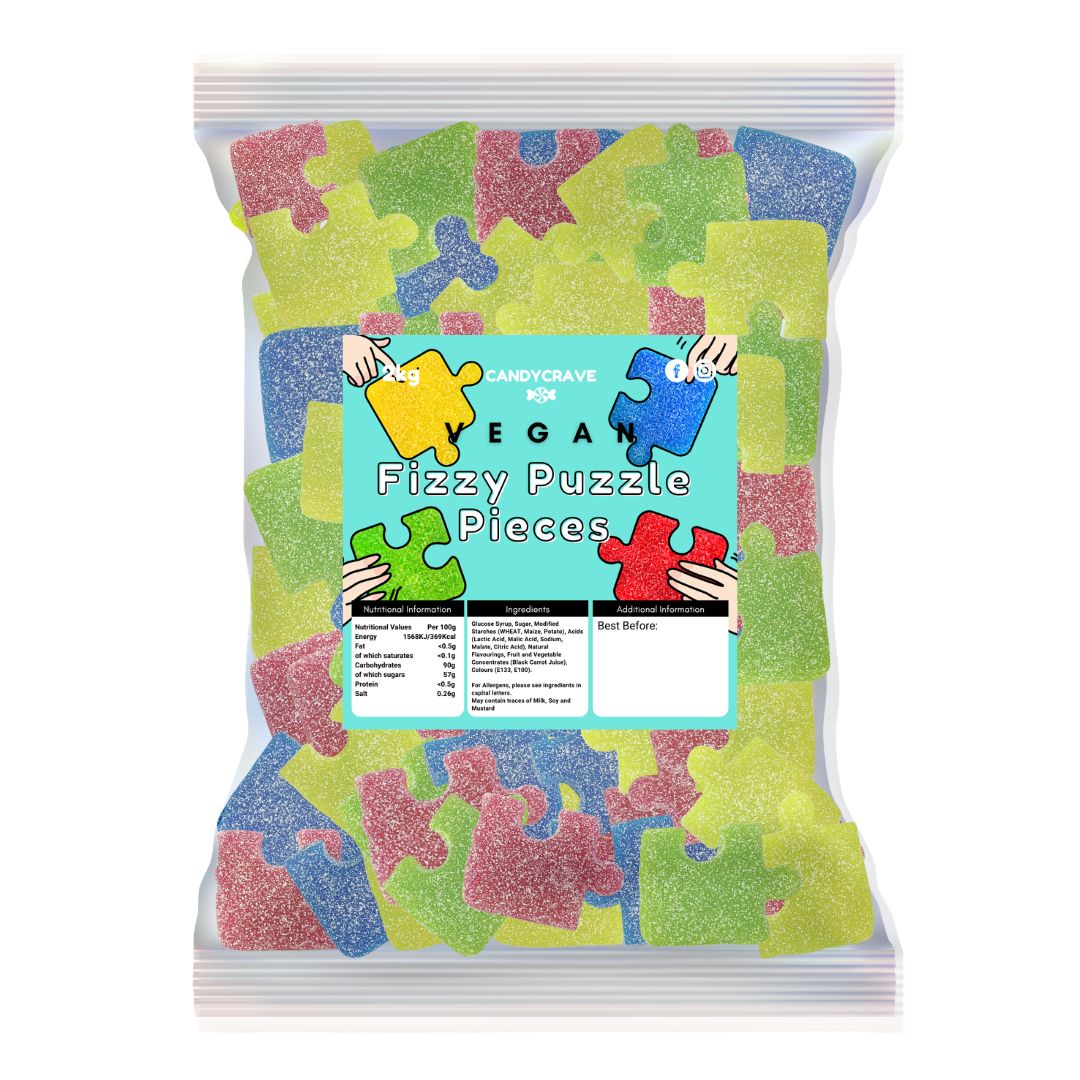 Candycrave Vegan Fizzy Puzzle Pieces 2kg bag