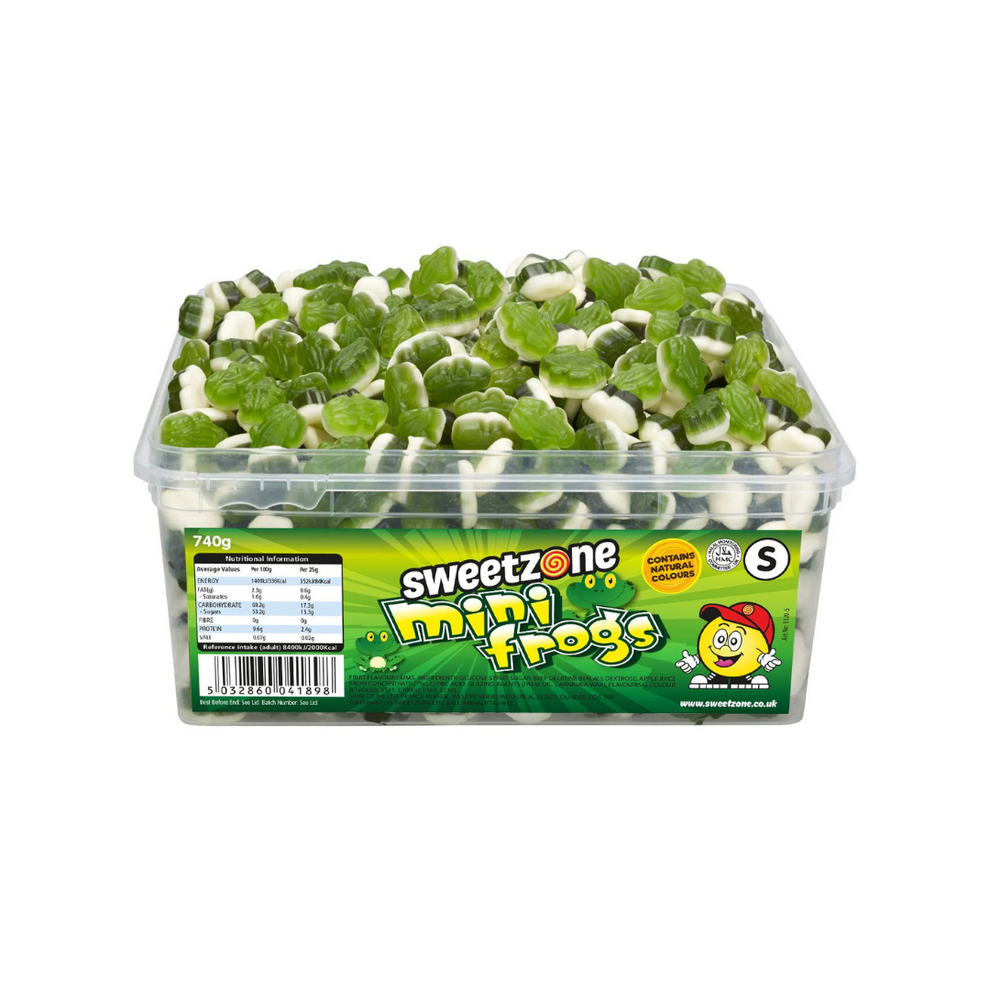 Sweetzone Mini Frogs Halal Sweets tub