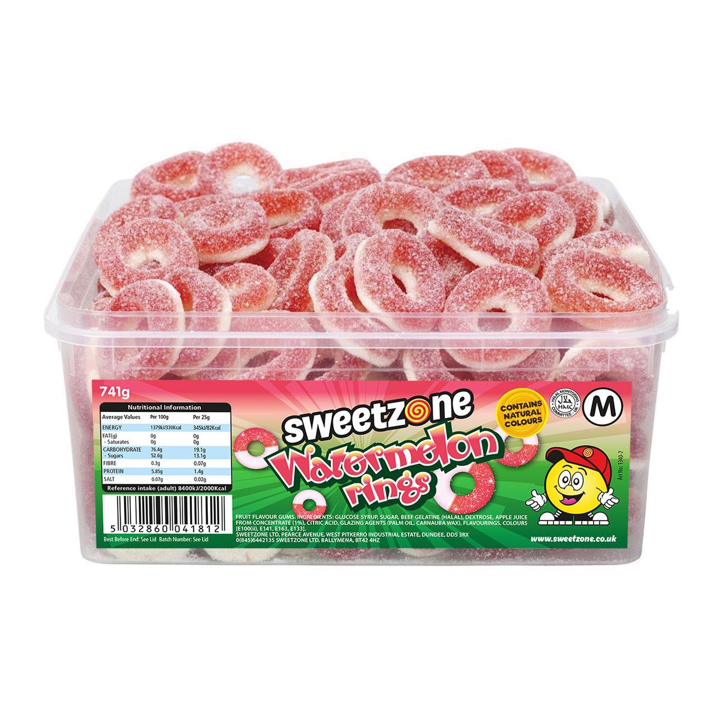 Sweetzone Watermelon Rings Tub 741g