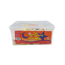 Load image into Gallery viewer, Yummy Gummy Fizzy Rings 1000g Tub
