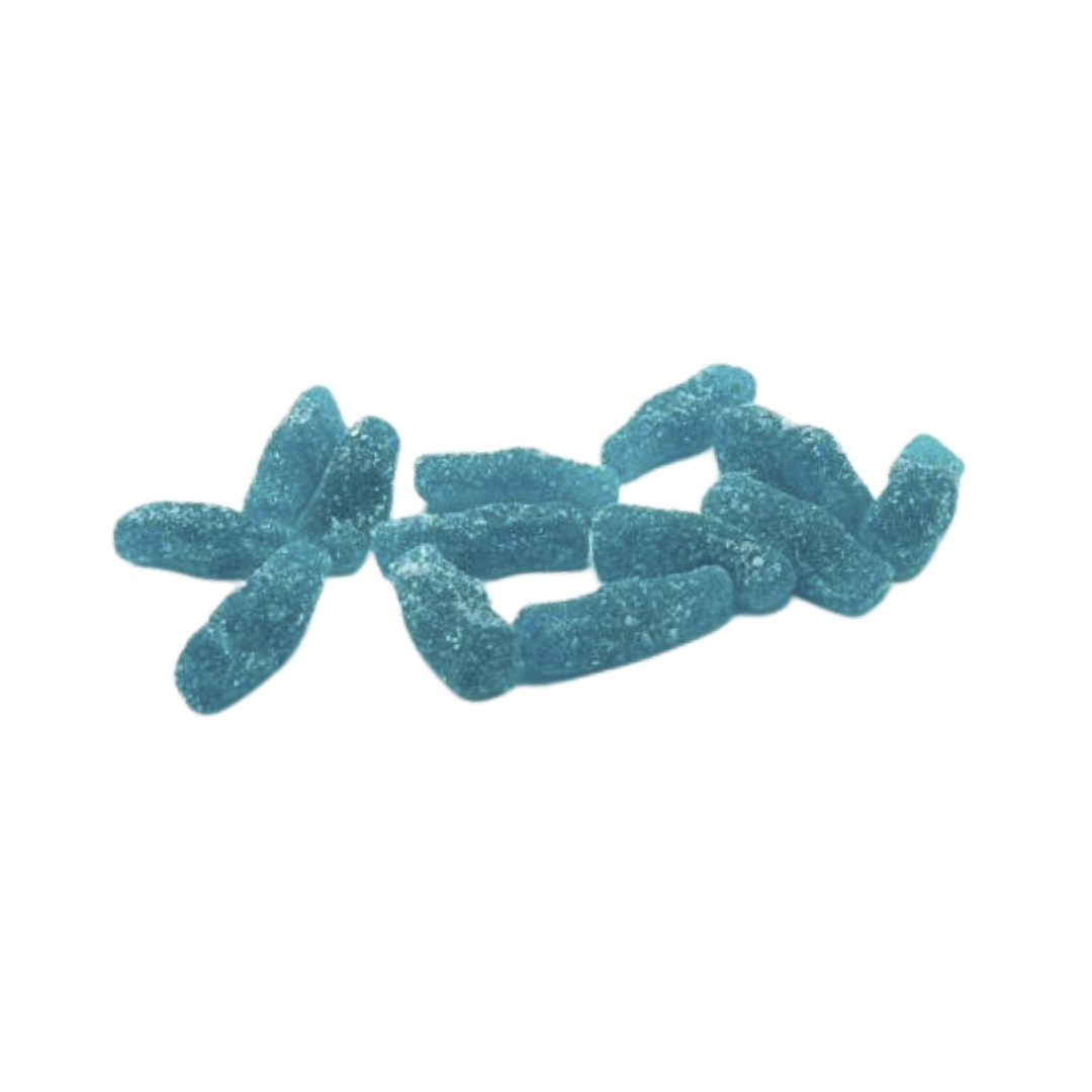 Yummy Gummy Fizzy Blue Raspberry Bottles 900 Tub