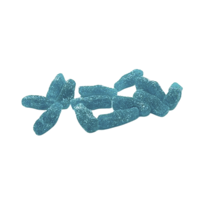 Yummy Gummy Fizzy Blue Raspberry Bottles 900 Tub