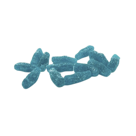 Yummy Gummy Fizzy Blue Raspberry Bottles 900 Tub