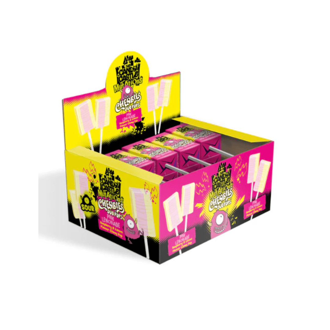 Candy Castle Mutations Chewbies Duo Pops Pink Lemonade 30x10g