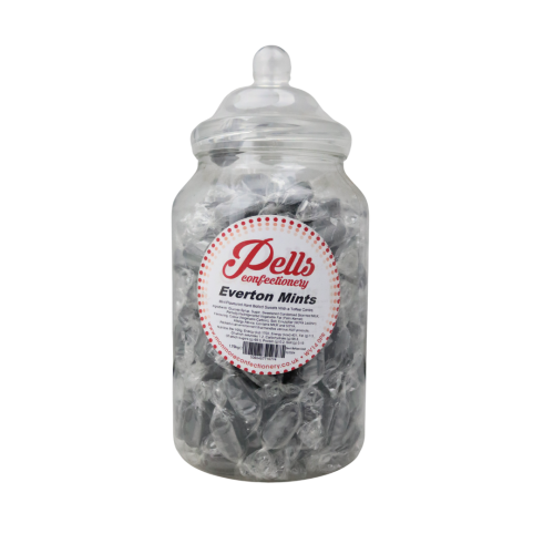 Pells Everton Mints Traditional Sweet Jar – Classic Mint Sweets in a Retro Jar