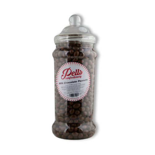 Pells Milk Chocolate Peanuts Sweet Jar – Rich Milk Chocolate Coated Peanuts in a Traditional Sweet Jar