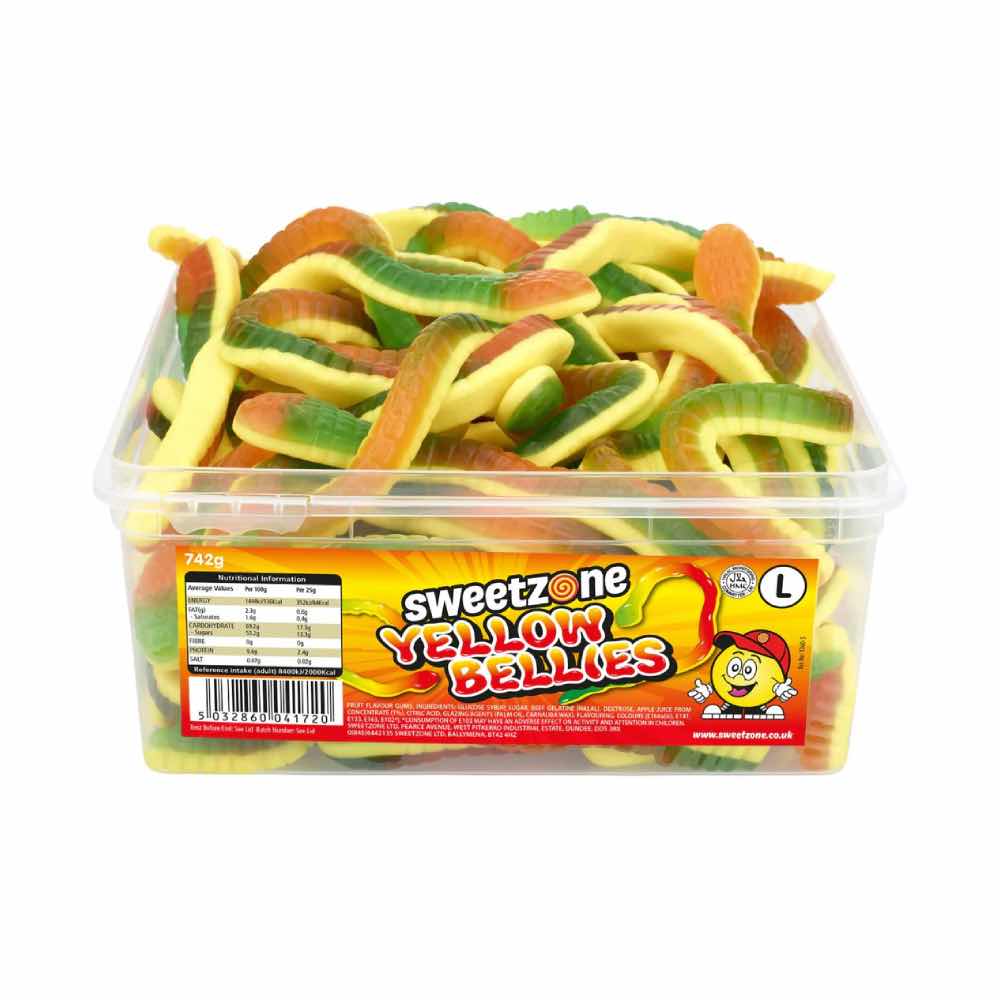 Sweetzone Halal Yellow Bellies Tub 742g