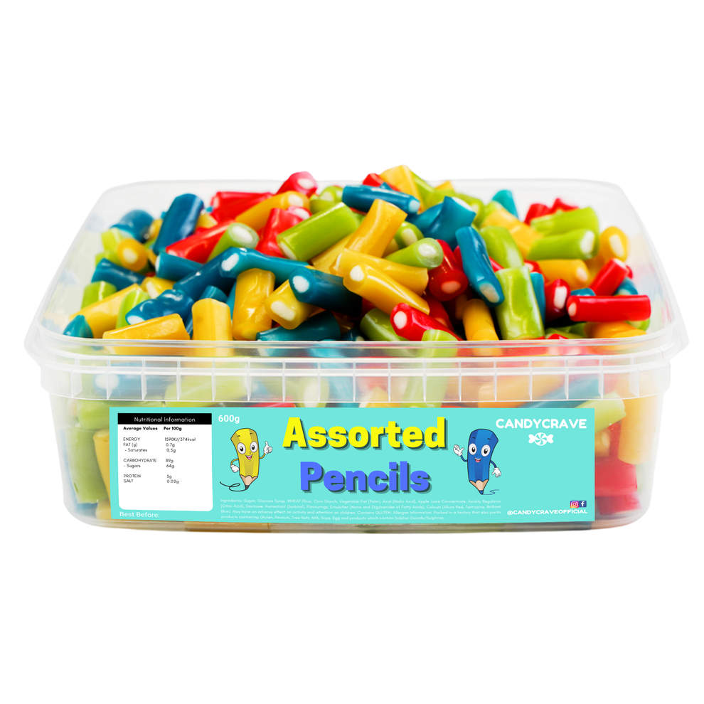Candycrave Assorted Pencils Tub