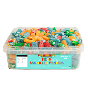 Candycrave Fizzy Assorted Pencils Tub 600g