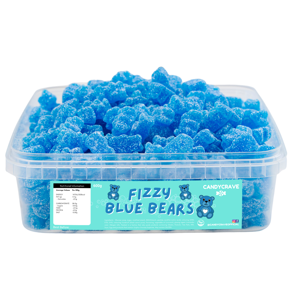 Candycrave Fizzy Blue Bears Sweet Tub