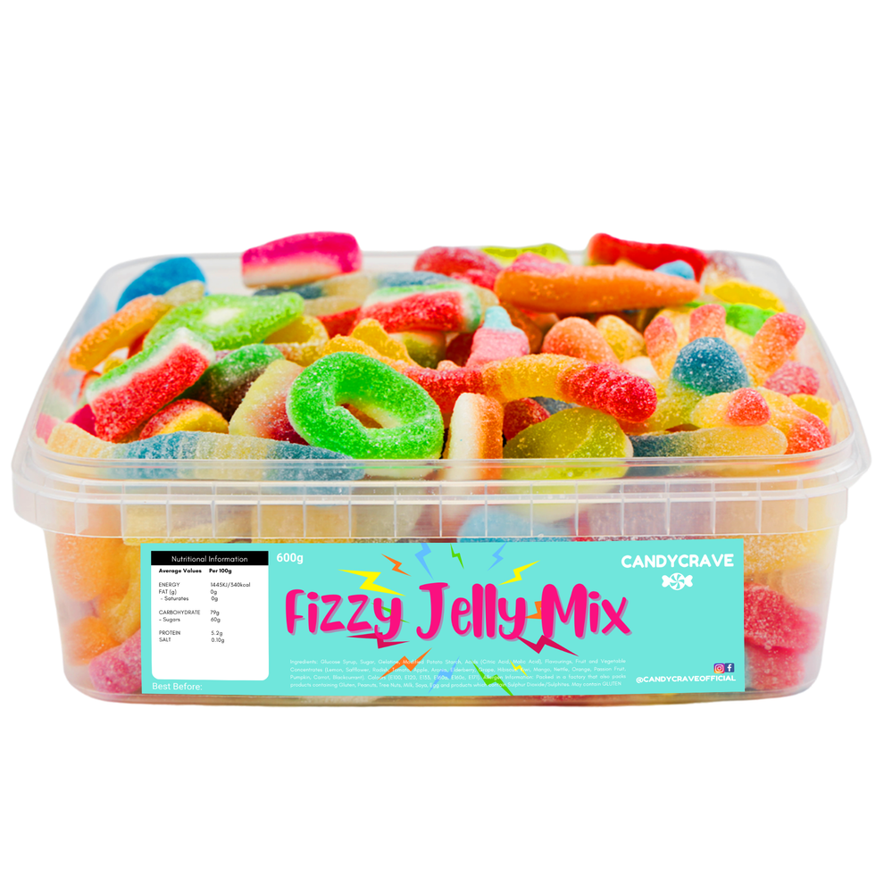 Candycrave Fizzy Jelly Mix Sweet Tub