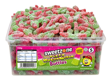 Sweetzone Fizzy Watermelon Bottles Tub 740g