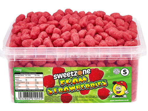 Sweetzone Foam Strawberries Tub 740g