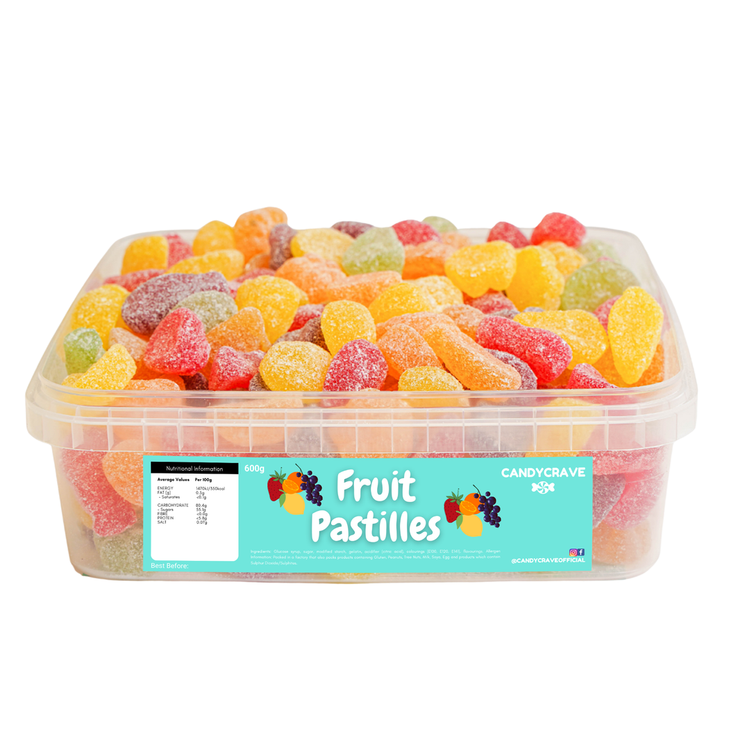 Candycrave Fruit Pastilles Tub 600g