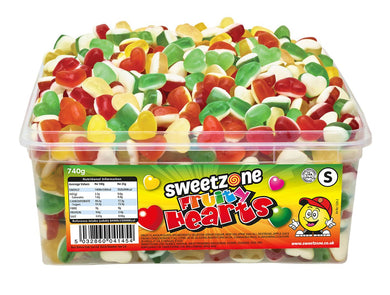 Sweetzone Fruity Hearts Tub 740g