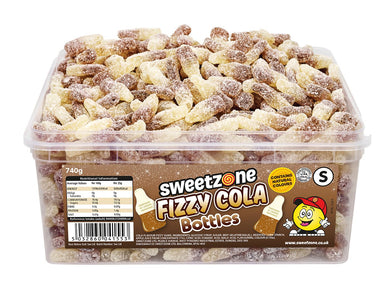 Sweetzone Halal Fizzy Cola Bottles in Sweet Tub