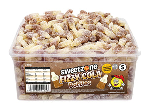 Sweetzone Halal Fizzy Cola Bottles in Sweet Tub