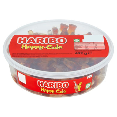 Haribo Happy Cola Bottles Tub 492g