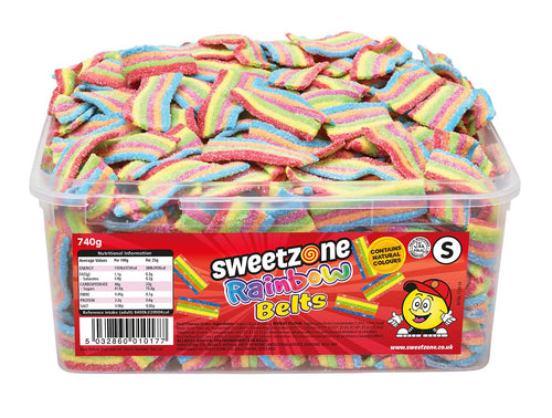 Sweetzone Rainbow Belts Tub 740g