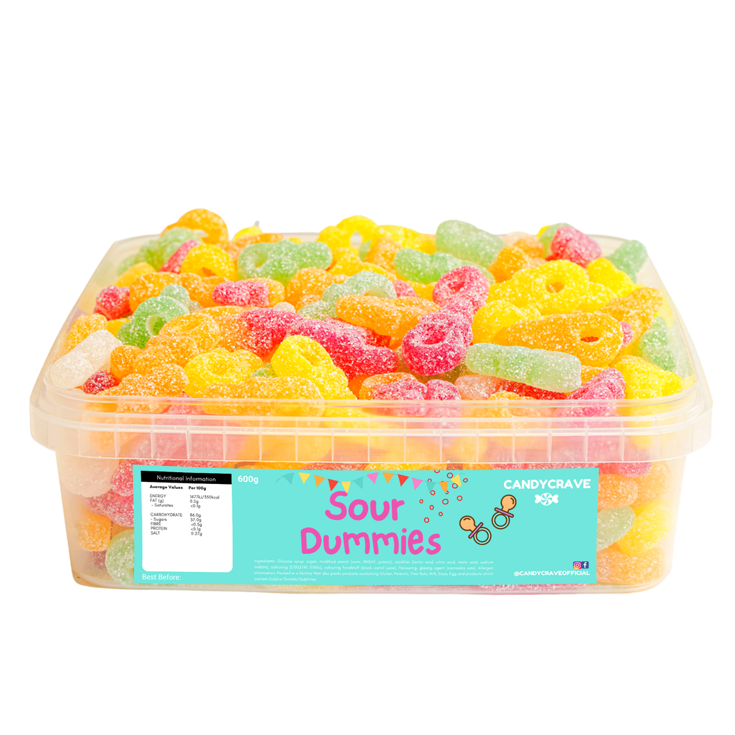 Candycrave Sour Dummies Tub 600g