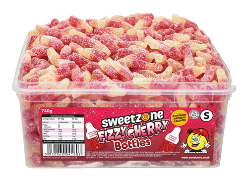 Sweetzone Fizzy Cherry Bottles 740g