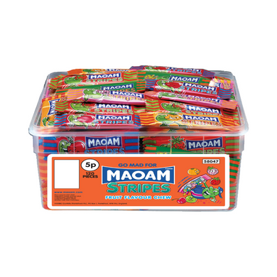 Haribo Maoam Stripes Tub 120X5P