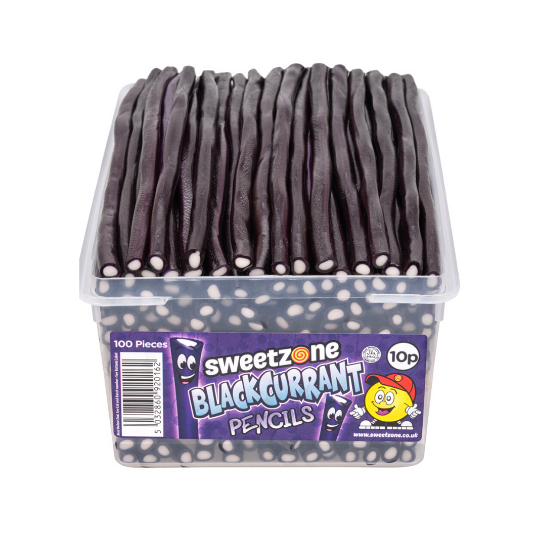 Sweetzone Blackcurrant Pencils Tub 100X10P