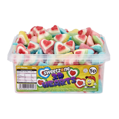 Sweetzone 3D Hearts Tub 120X5P