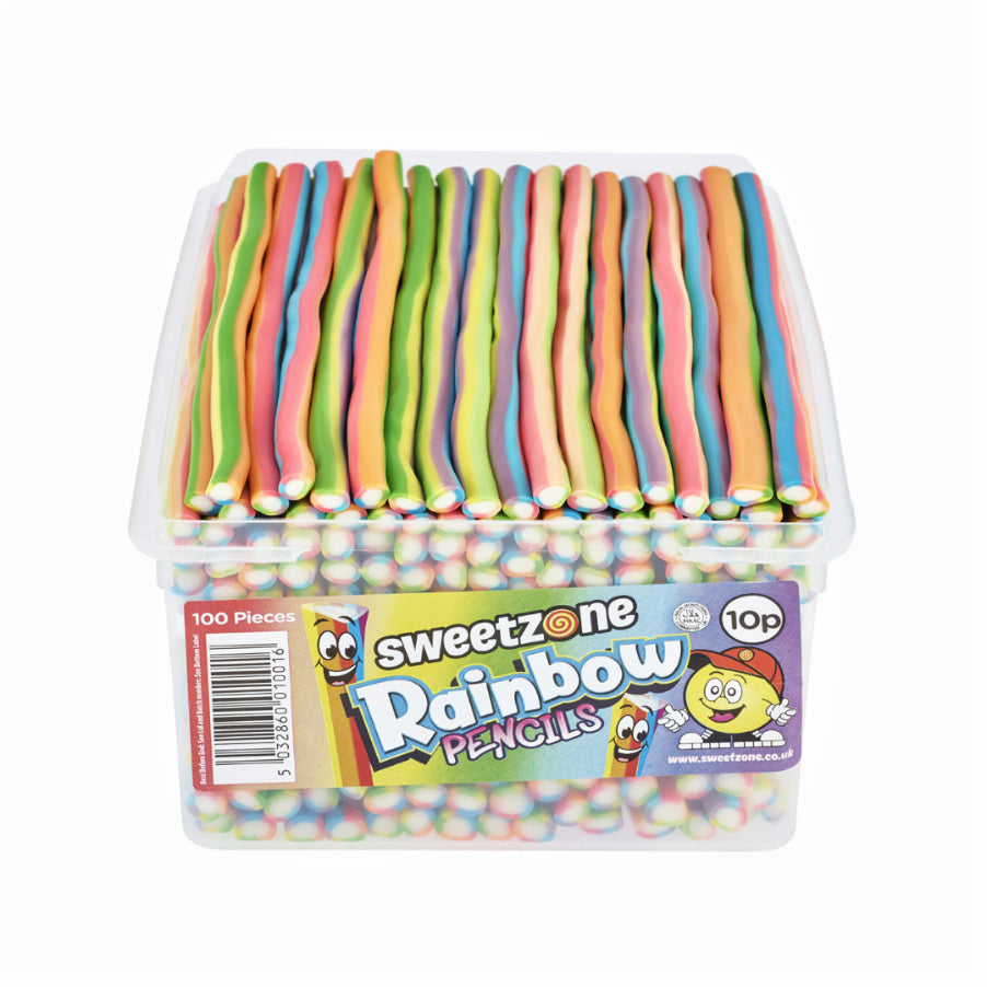 Sweetzone Rainbow Pencils Tub 100X10P